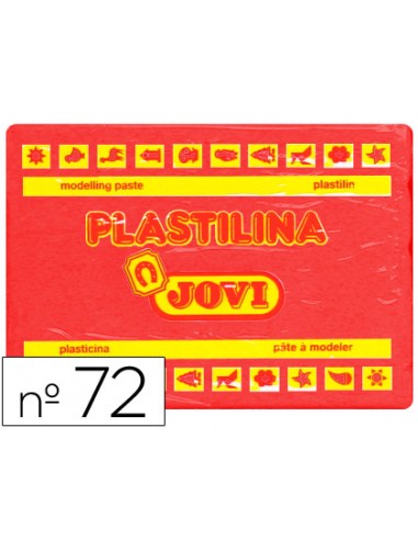 Plastilina jovi 72 rojo unidad tamano grande