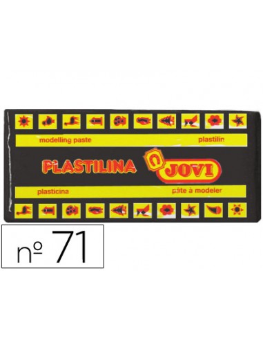 Plastilina jovi 71 negro unidad tamano mediano