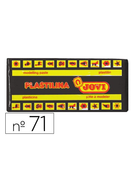Plastilina jovi 71 negro unidad tamano mediano Plastilina jovi 71 negro unidad tamano mediano