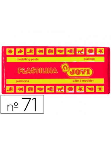 Plastilina jovi 71 rubi unidad tamano mediano