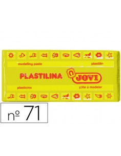 Plastilina jovi 71 amarillo oscuro unidad tamano mediano