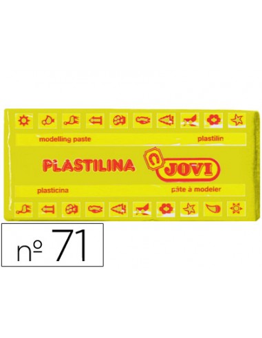 Plastilina jovi 71 amarillo oscuro unidad tamano mediano