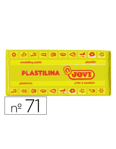 Plastilina jovi 71 amarillo oscuro unidad tamano mediano