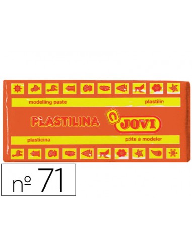 Plastilina jovi 71 naranja unidad tamano mediano