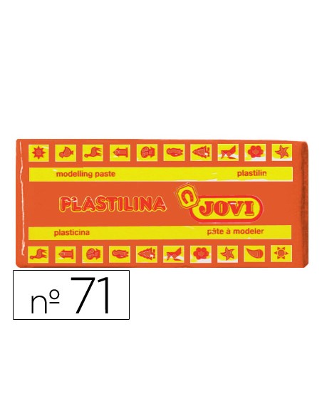 Plastilina jovi 71 naranja unidad tamano mediano Plastilina jovi 71 naranja unidad tamano mediano