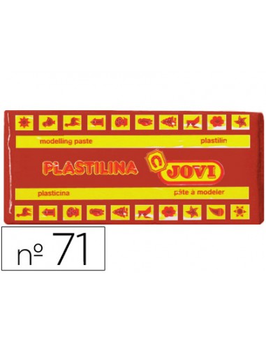 Plastilina jovi 71 marron unidad tamano mediano