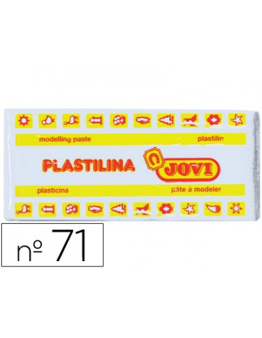 Plastilina jovi 71 blanco unidad tamano mediano