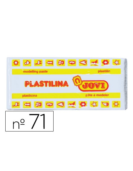 Plastilina jovi 71 blanco unidad tamano mediano Plastilina jovi 71 blanco unidad tamano mediano