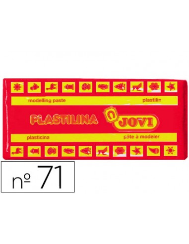 Plastilina jovi 71 rojo unidad tamano mediano