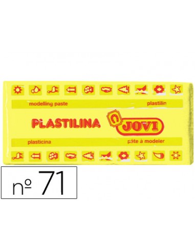 Plastilina jovi 71 amarillo claro unidad tamano mediano