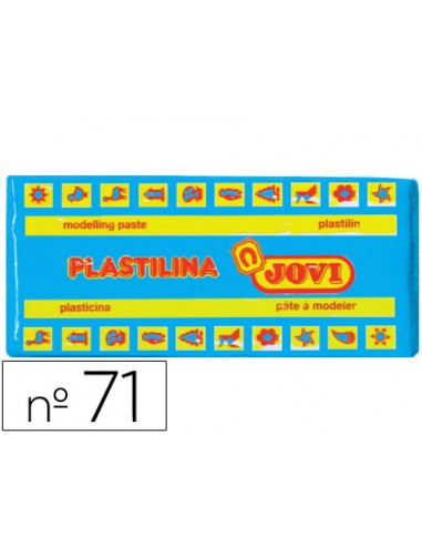 Plastilina jovi 71 azul claro unidad tamano mediano