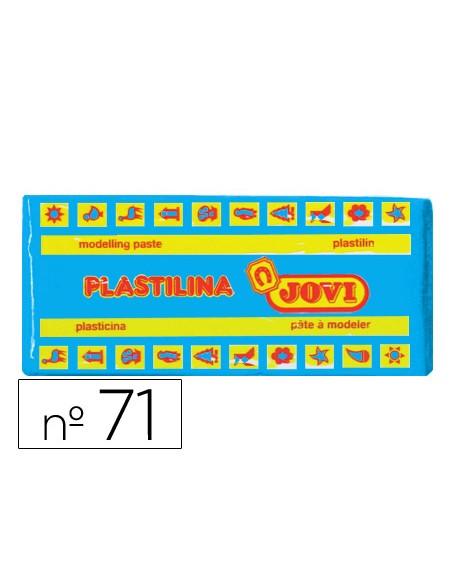 Plastilina jovi 71 azul claro unidad tamano mediano