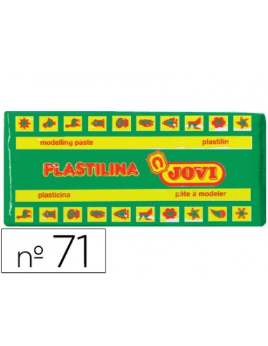 Plastilina jovi 71 verde claro unidad tamano mediano