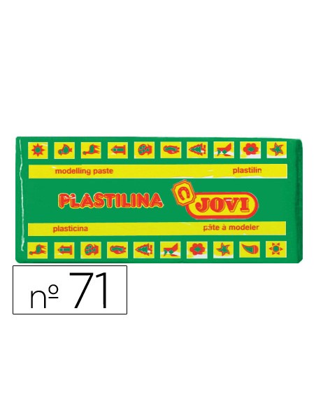 Plastilina jovi 71 verde claro unidad tamano mediano