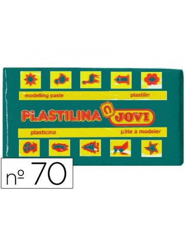 Plastilina jovi 70 verde oscuro unidad tamano pequeno