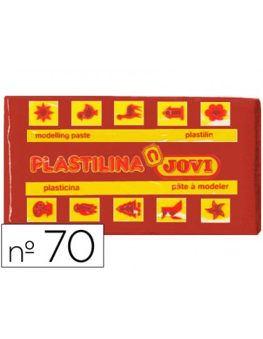 Plastilina jovi 70 marron unidad tamano pequeno