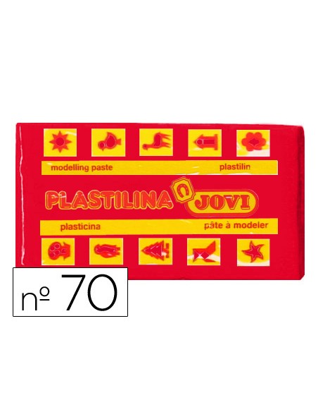 Plastilina jovi 70 rojo unidad tamano pequeno