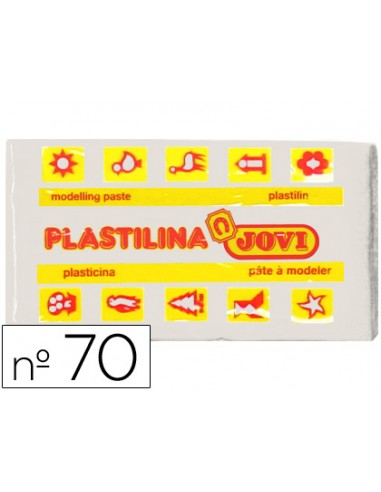 Plastilina jovi 70 blanca unidad tamano pequeno