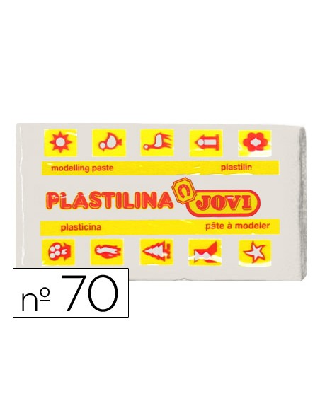 Plastilina jovi 70 blanca unidad tamano pequeno Plastilina jovi 70 blanca unidad tamano pequeno