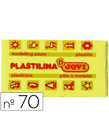 Plastilina jovi 70 amarillo claro unidad tamano pequeno