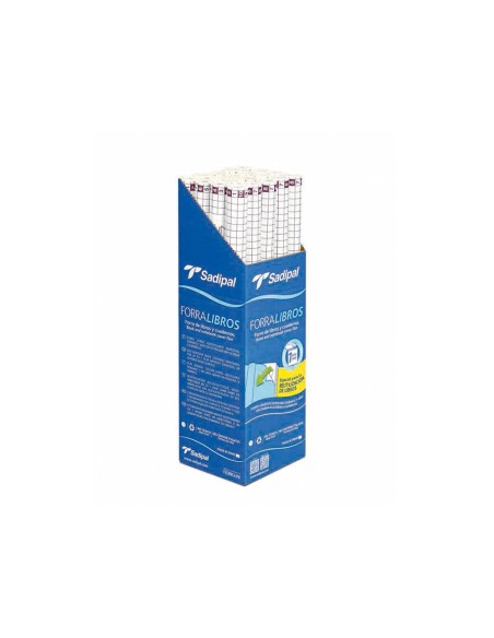Rollo plastico adhesivo sadipal 033x150 mt 50 mc forralibros removible 1 ano Rollo plastico adhesivo sadipal 033x150 mt 50 mc forralibros removible 1 ano