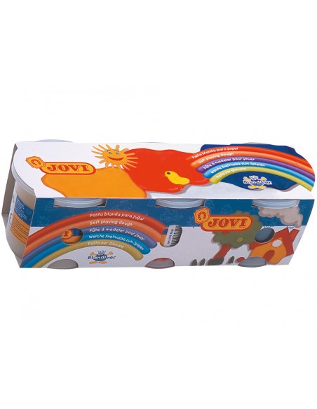 Pasta blandiver 403 rojo amarillo azul caja con 3 botes Pasta blandiver 403 rojo amarillo azul caja con 3 botes