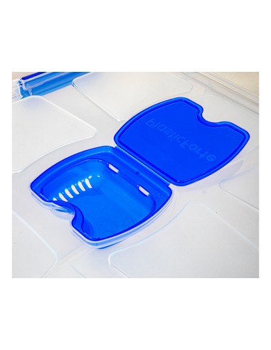 Contenedor plastico plasticforte n 7 transparente con tapa 61l 73x41x32 cm