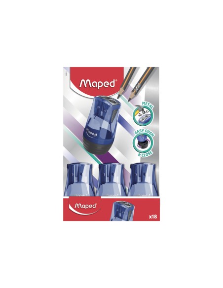 Sacapuntas maped metalico tonic 2 usos con deposito