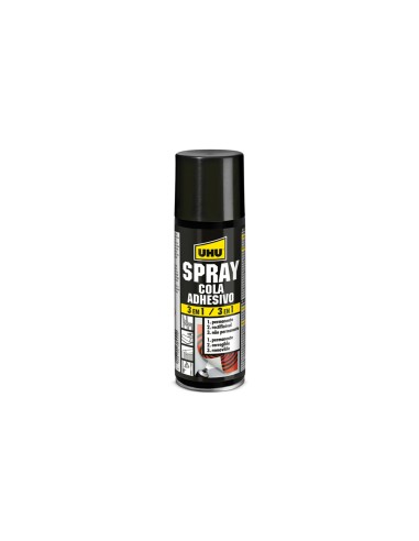 Pegamento uhu spray adhesivo 3 en 1 permanente bote de 200 ml