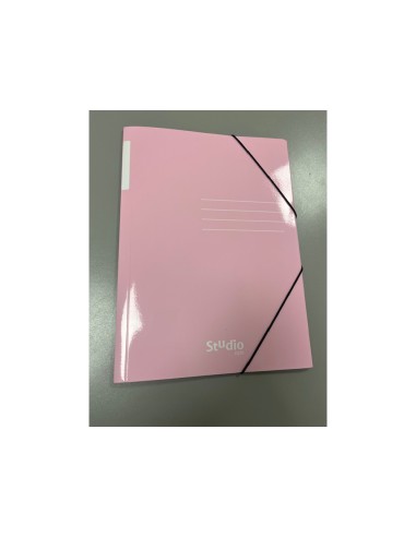 Carpeta con gomas pardo tres solapas din a4 carton pastel expositor de 24 unidades colores surtidos
