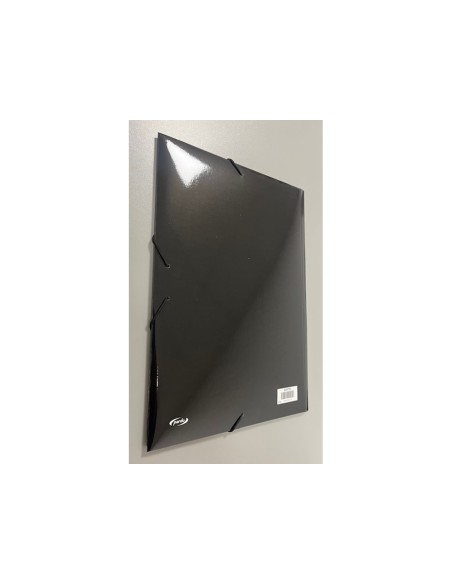 Carpeta con gomas pardo tres solapas din a4 carton pastel expositor de 24 unidades colores surtidos