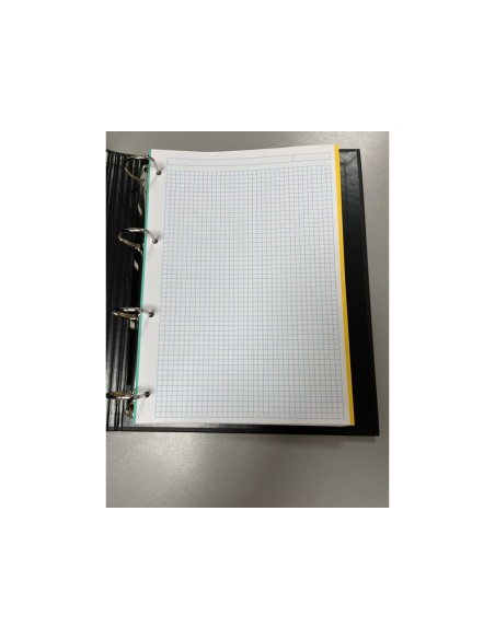 Carpeta con recambio pardo din a4 carton forrado 4 anillas 35 mm pastel minimal expositor de 8 unidades