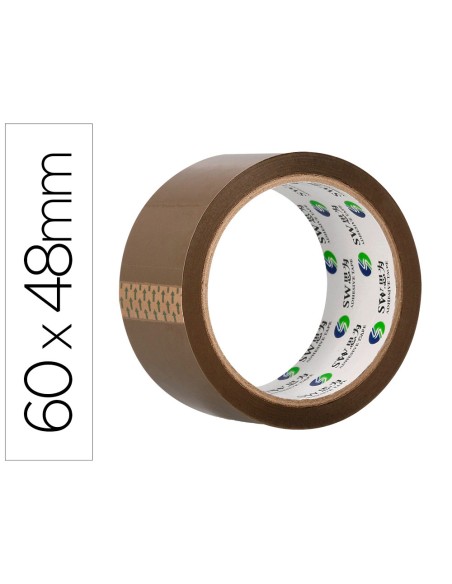 Cinta adhesiva greening polipropileno havana 60 mt x 48 mm para embalaje