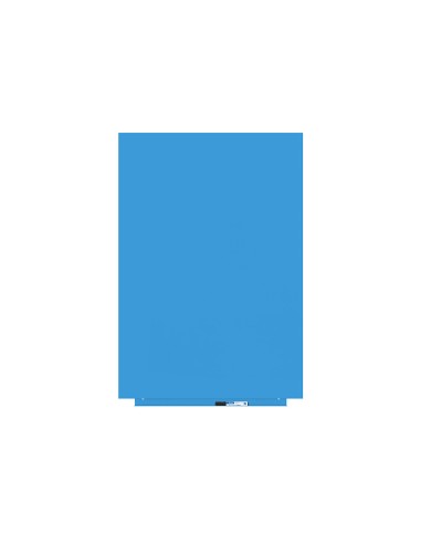 Pizarra blanca rocada lacada magnetica modular sin marco color azul 75x115 cm