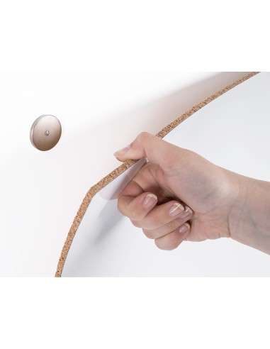 Pizarra blanca bi office loop magnetica acero lacado sin marco 240x100 cm