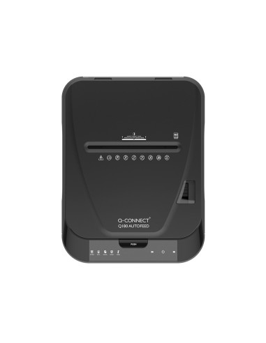 Destructora de documentos q connect capacidad corte 180 h auto 10 h manual destruye grapas clips y tarjetas