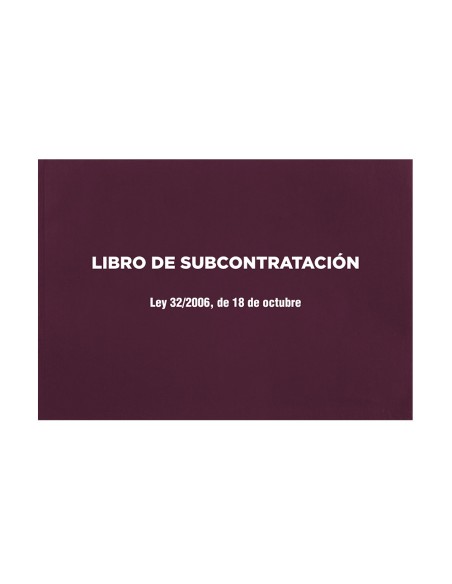 Libro liderpapel subcontratacion folio juego de 10 hojas autocopiativas Libro liderpapel subcontratacion folio juego de 10 hojas autocopiativas