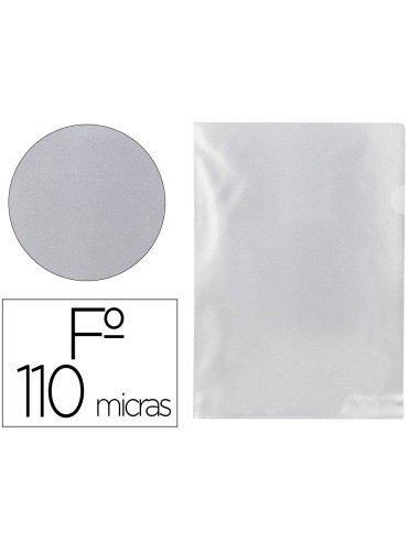 Carpeta q connect dossier unero plastico folio transparente 110 micras