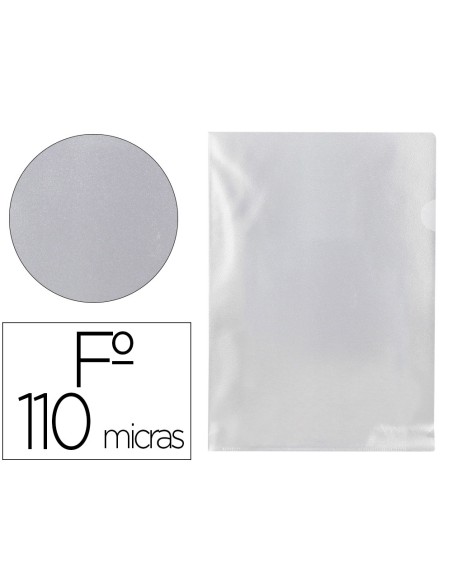 Carpeta q connect dossier unero plastico folio transparente 110 micras