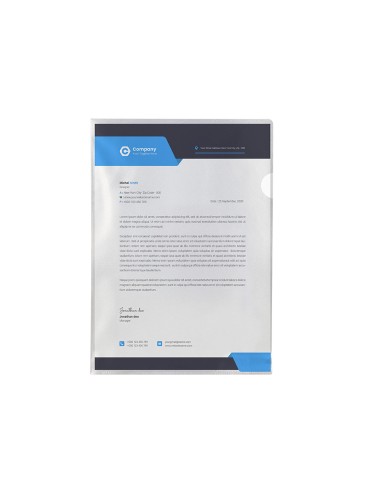 Carpeta q connect dossier unero plastico folio transparente 110 micras