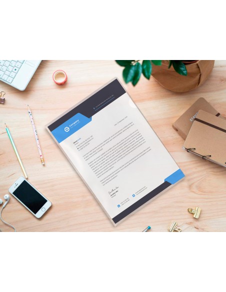 Carpeta q connect dossier unero plastico folio transparente 110 micras