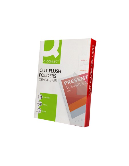 Carpeta q connect dossier unero plastico folio transparente 110 micras