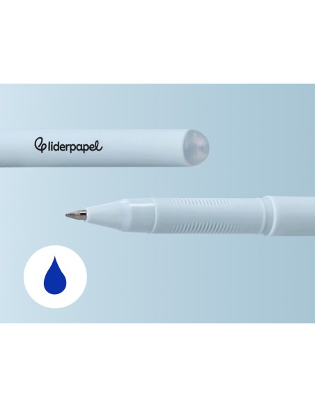 Boligrafo fantasia liderpapel animal town tinta azul borrable punta 1 mm expositor de 250 unidades 300x138x292 mm