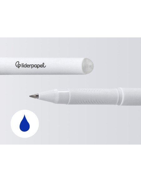 Boligrafo fantasia liderpapel animal town vaca tinta azul borrable punta 1 mm