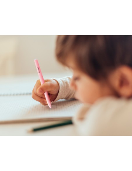 Boligrafo fantasia liderpapel animal town cerdo tinta azul borrable punta 1 mm