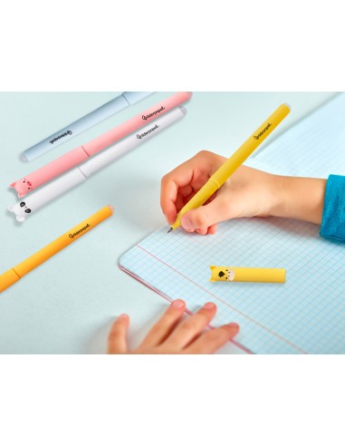 Boligrafo fantasia liderpapel animal town tinta caballo tinta azul borrable punta 1 mm