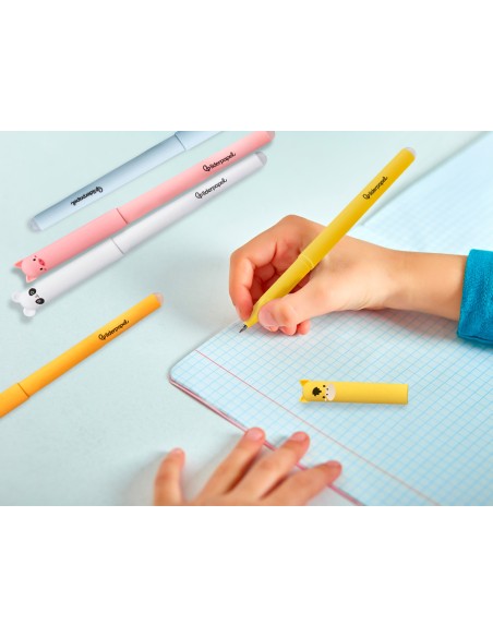 Boligrafo fantasia liderpapel animal town tinta caballo tinta azul borrable punta 1 mm