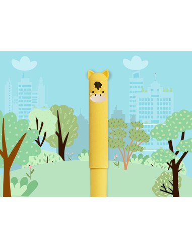 Boligrafo fantasia liderpapel animal town tinta caballo tinta azul borrable punta 1 mm
