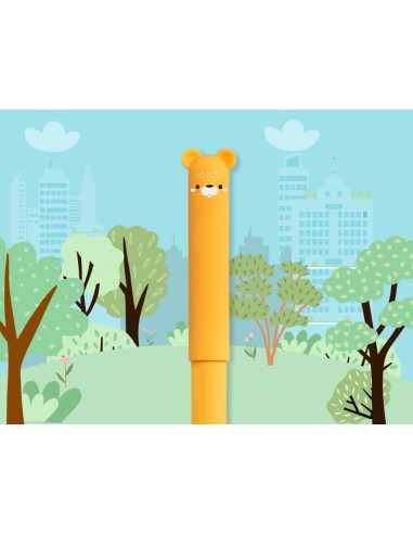 Boligrafo fantasia liderpapel animal town ardilla tinta azul borrable punta 1 mm