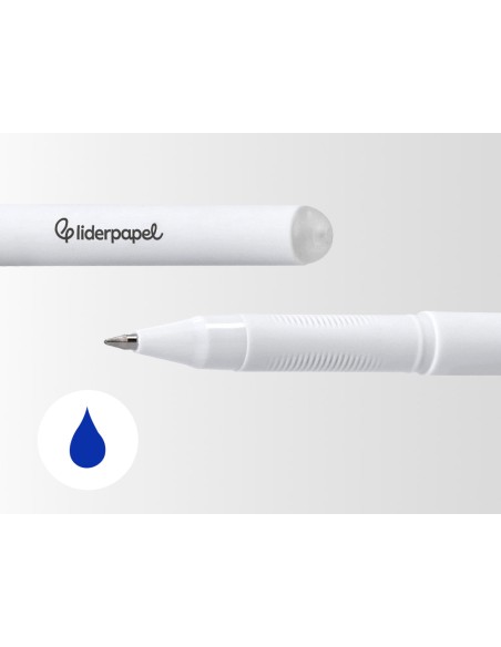 Boligrafo fantasia liderpapel animal town panda tinta azul borrable punta 1 mm